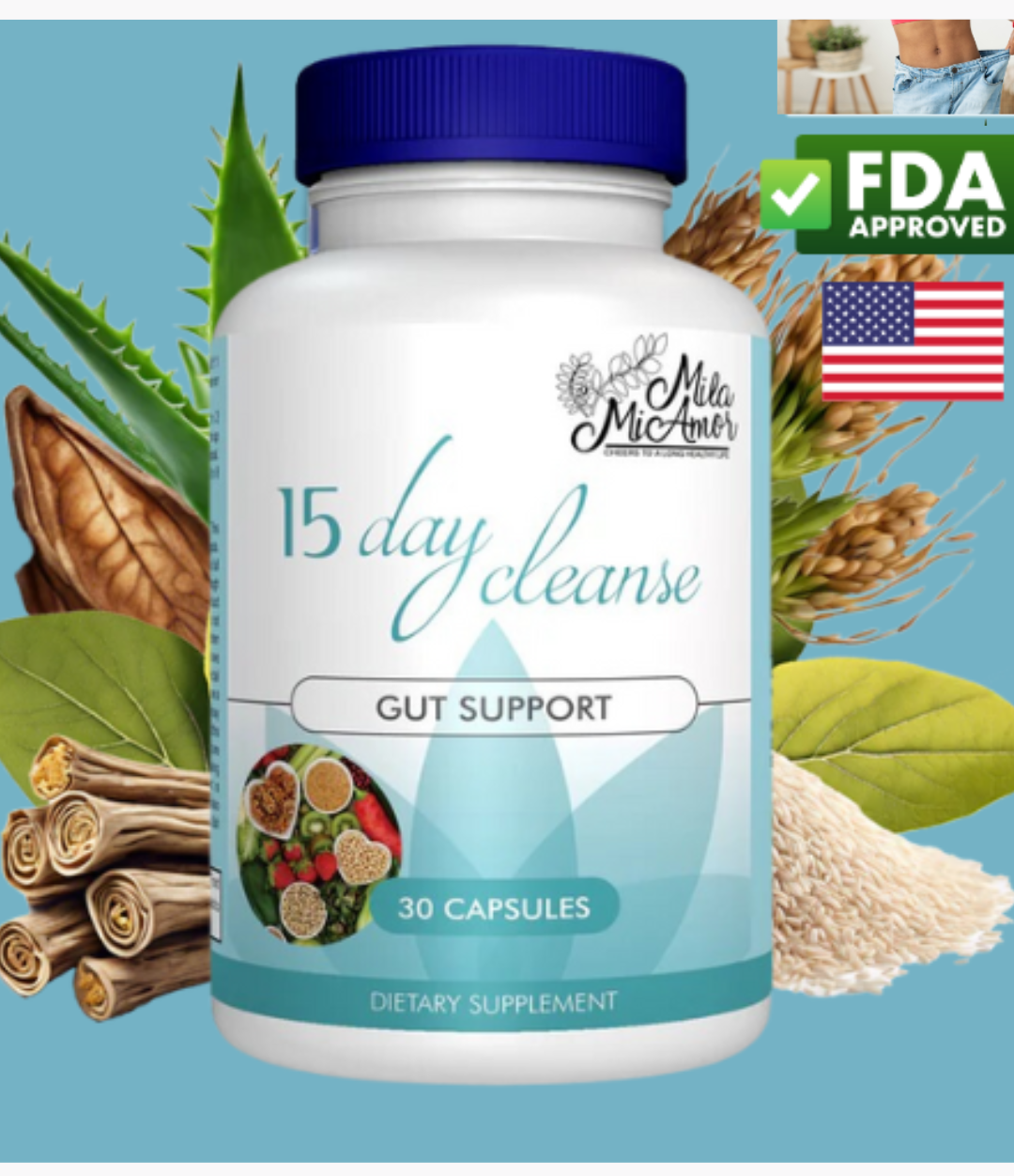 Cure de 15 jours- Nettoyage de l'intestin et du colon